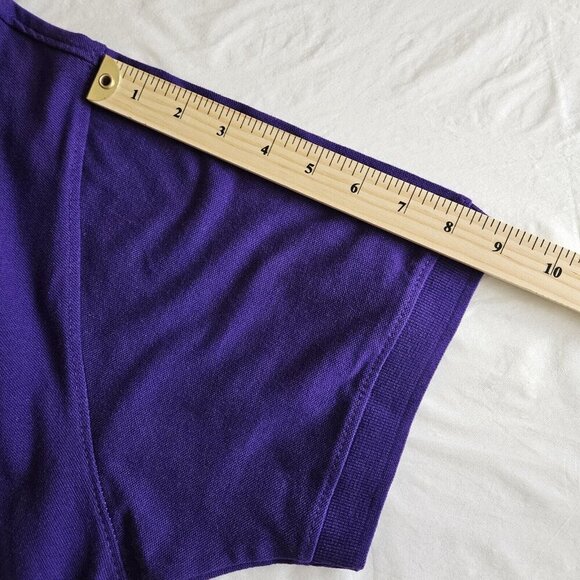 Just Over The Top XL Mens Pique Purple Short Sleeve Golf Breathable Polo JOTT - Picture 6 of 11